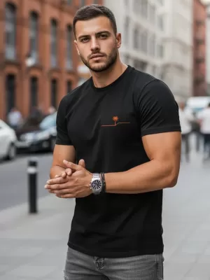 Herren-T-Shirt DSTREET NX0156R-BK SCHWARZ