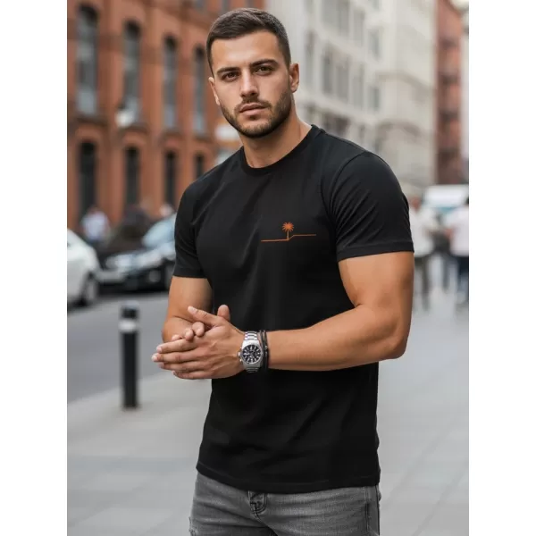  Herren-T-Shirt DSTREET NX0156R-BK SCHWARZ 