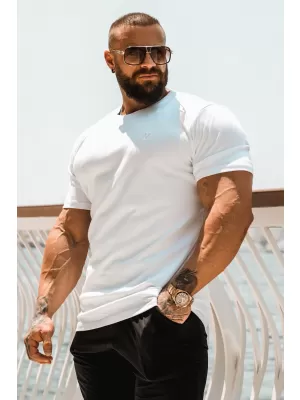 Herren-T-Shirts NEBBIA MIKE MUSCLE FIT 158 WEIß