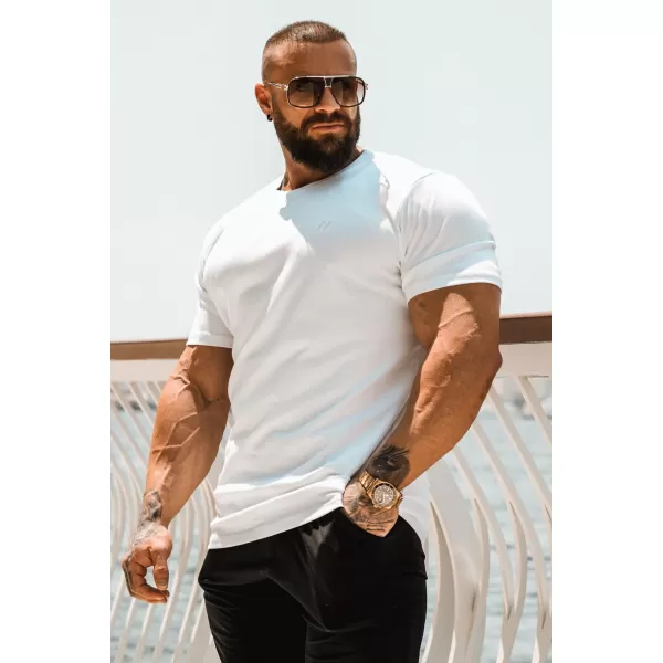  Herren-T-Shirts NEBBIA MIKE MUSCLE FIT 158 WEIß 
