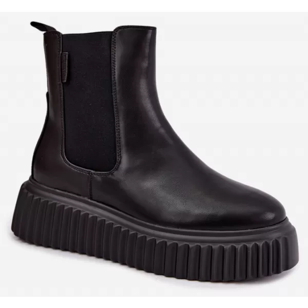  Damen-Stiefeletten BIG STAR SHOES UU274334 SCHWARZ 