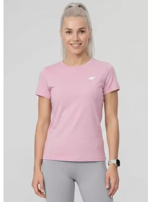 Damen-T-Shirt 4F WMM00TTSHF3306 HELLROSA
