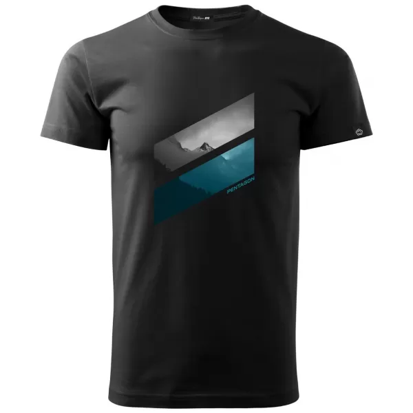  Herren-T-Shirt PENTAGON PRIME EVEREST K09061-EV SCHWARZ 