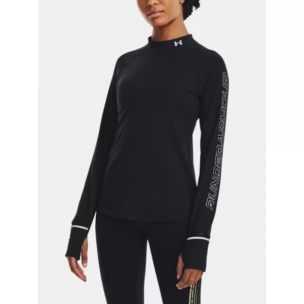  Damen-T-Shirt UNDER ARMOUR UA OUTRUN THE COLD LS 1373208-001 SCHWARZ 