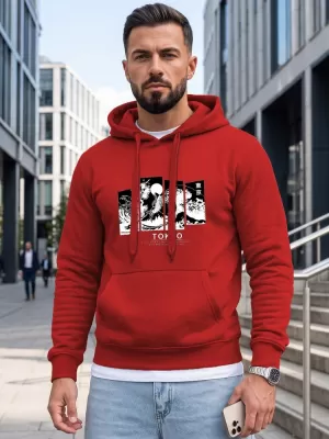 Herren-Sweatshirt DSTREET NX5146BX-18-09 ROT