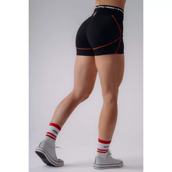  Damen-Shorts NEBBIA OLYMPIA HIGH-WAIST 937 SCHWARZ 