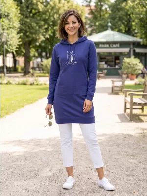 Erweitertes Damen-Sweatshirt ALTISPORT ALW091419 MITTERNACHTSBLAU