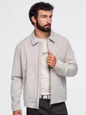 Übergangsjacke für Herren OMBRE OM-JANP-0224 GRAU-BEIGE