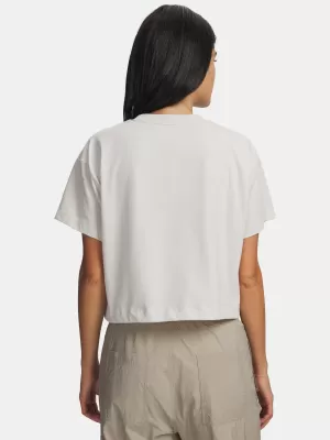 Damen-T-Shirt UNDER ARMOUR BUNGEE HEM TEE 6010950-110 WEIß