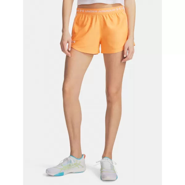  Damen-Shorts UNDER ARMOUR TECH PLAY UP SHORTS 1389882-870 ORANGE 