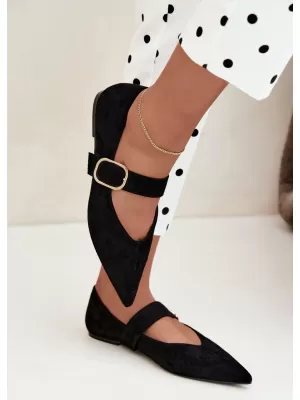 Ballerinas für Damen BOTO CH943 SCHWARZ