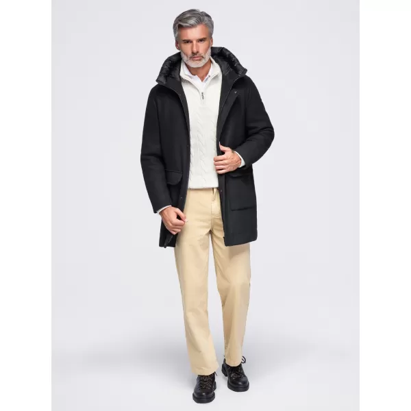  Herrenparka OMBRE OM-COWC-0161 SCHWARZ 