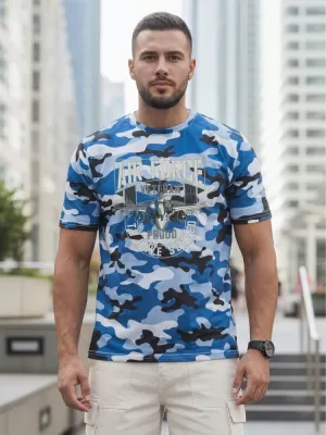 Herren-T-Shirt DSTREET NX2001R-SK-M BLAU