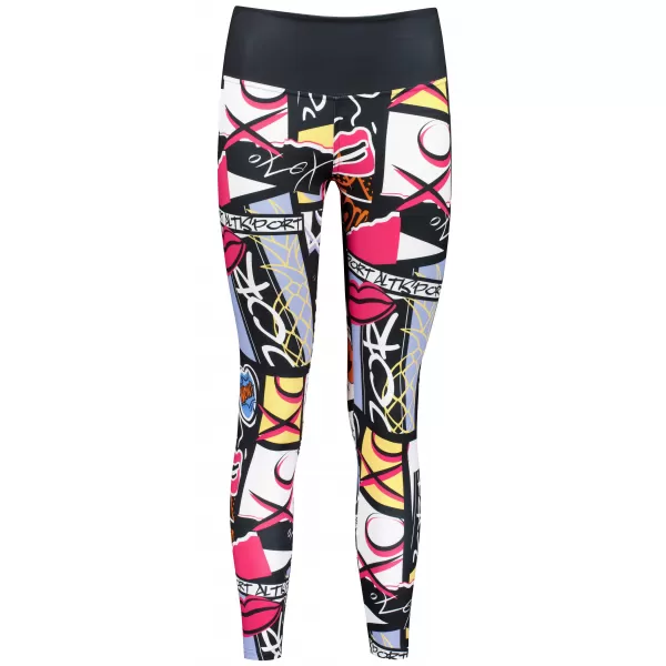  Damen Premium Long Funktionsleggings (neue Größen) ALTISPORT VOJ/ALW041LEG05 SCHWARZ 