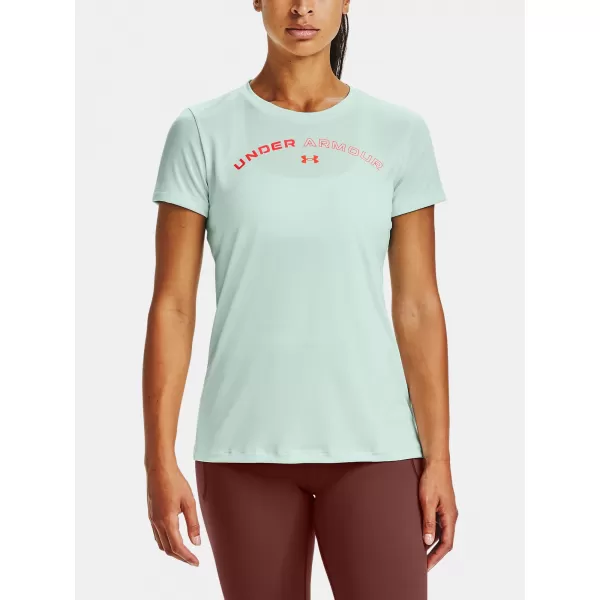  Damen-T-Shirt UNDER ARMOUR TECH TWIST GRAPHIC LU SSC 1356304-403 BLAU 