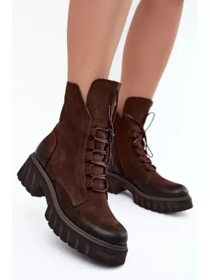 Damenschuhe ZAZOO 1850 SCHOKOLADE