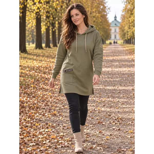  Damen-Sweatshirt ALTISPORT IVIE KHAKI 