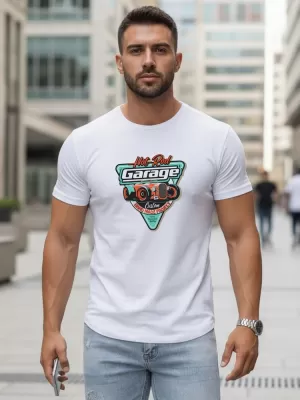 Herren-T-Shirt DSTREET NX5093R-WH WEIß