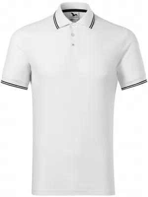 Herren-T-Shirt mit Kragen MALFINI FOCUS 232 WEIß