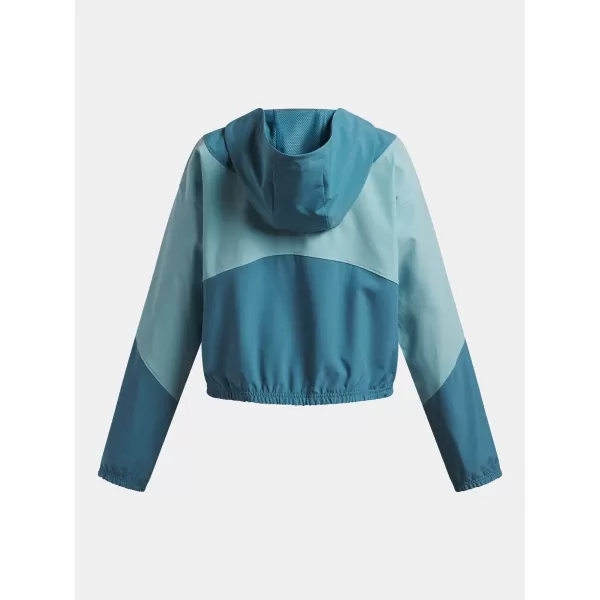  Mädchenjacke UNDER ARMOUR UA RIVAL WOVEN HD JACKET 6004181-466 BLAU 