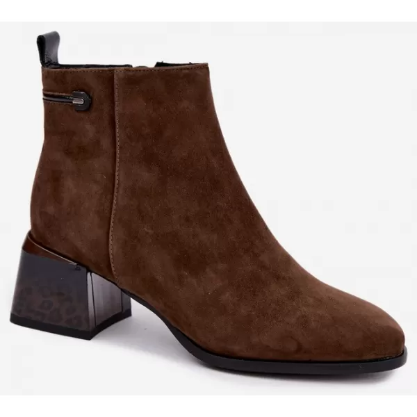  Damen-Stiefeletten BOTO 26BT24-398 KAFFEE 