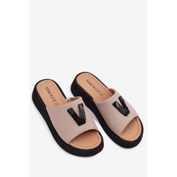  Damenhausschuhe VINCEZA 66950 BEIGE 
