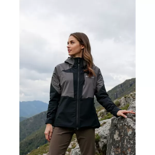  Outdoor-Jacke für Damen ALPINE PRO TEMUNA SCHWARZ 