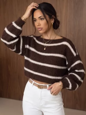 Damenpullover DSTREET MY2644 BRAUN