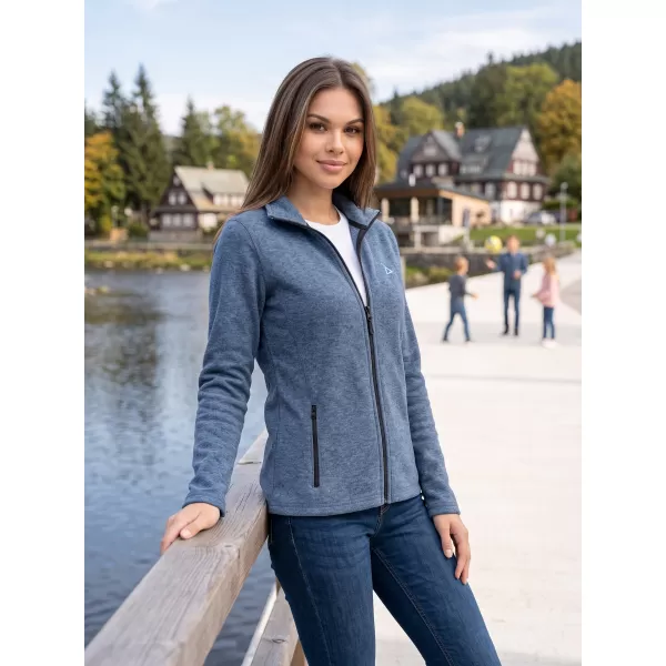  Fleece-Sweatshirt für Damen ALTISPORT ALW002852 DUNKLE DENIM-HIGHLIGHTS 