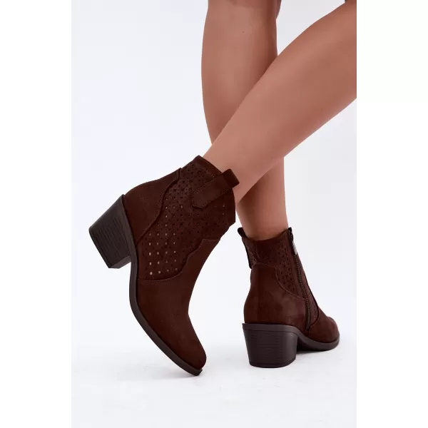  Damenschuhe S.BARSKI HY62-8149 SCHOKOLADE 