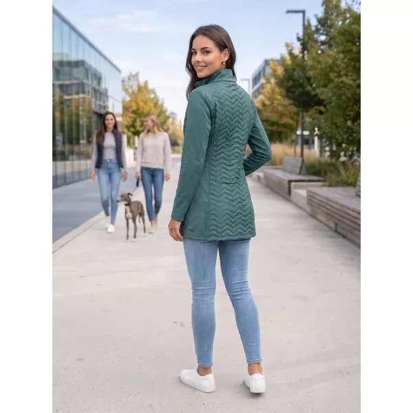  Hybridmantel für Damen ALTISPORT IRYSA DUNKELGRÜN 