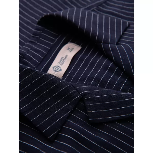  Herrenhemd OMBRE OM-SHSS-0222 MARINEBLAU 