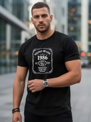 Herren-T-Shirt DSTREET NX0101R-BK SCHWARZ