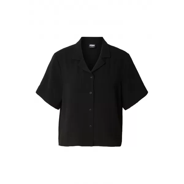  Damenhemd URBAN CLASSICS TB8283-00007 SCHWARZ 