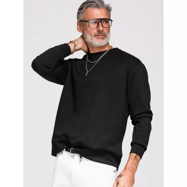  Herren-Sweatshirt OMBRE OM-SSNZ-0274 SCHWARZ 