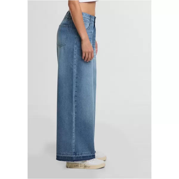  Damenhosen URBAN CLASSICS TB7712 MITTELTIEFBLAU GEWASCHEN 