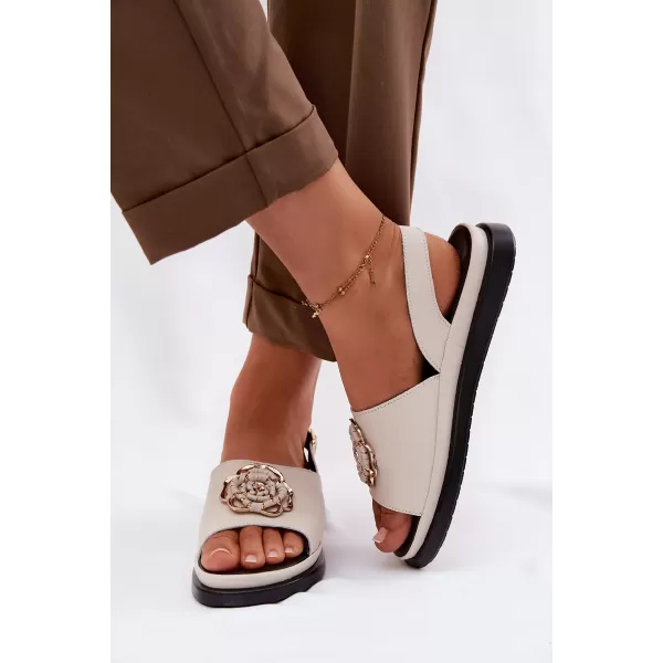  Damensandalen S.BARSKI GR61-5937 BEIGE 