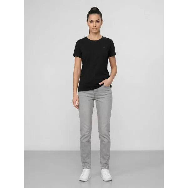 Damen-T-Shirt 4F WAW25TTSHF2350 TIEFSCHWARZ 