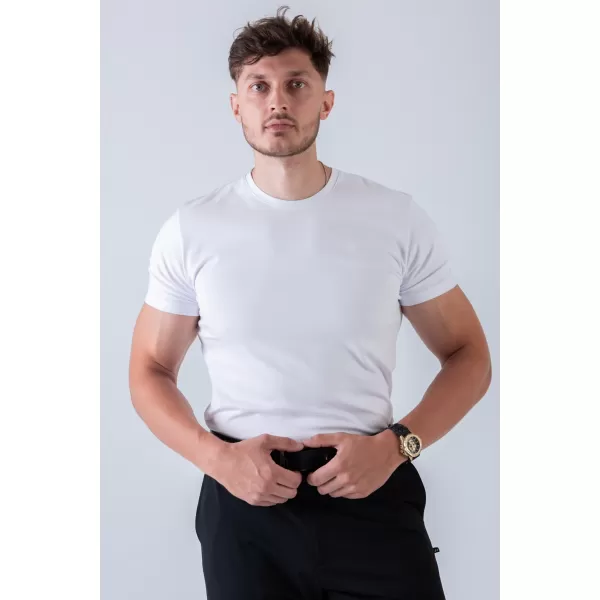  Herren-T-Shirts NEBBIA MIKE MUSCLE FIT 158 WEIß 