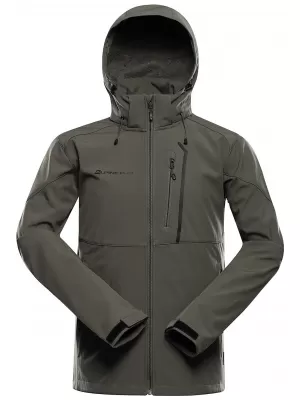 Herren-Softshelljacke ALPINE PRO HOOR 2 GLÜHBASILIKUM