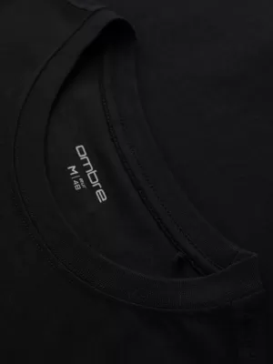 Herren-T-Shirt OMBRE OM-TSPT-0257 SCHWARZ
