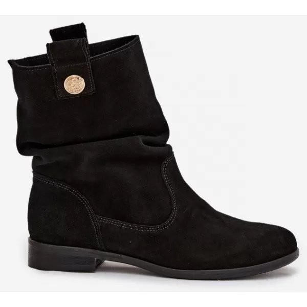  Damen-Stiefeletten ZAZOO 4210 SCHWARZ 