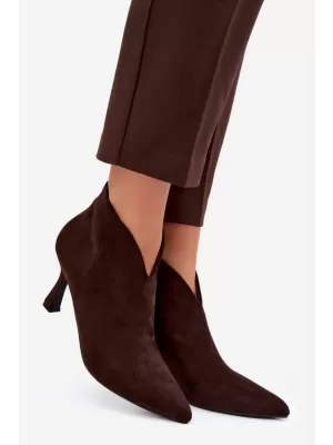 Damen-Stiefeletten BOTO D-219 KAFFEE
