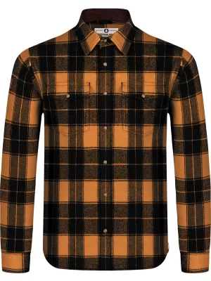 Herren-Flanellhemd NORDBLANC FEN NBSSM8369 BRAUN