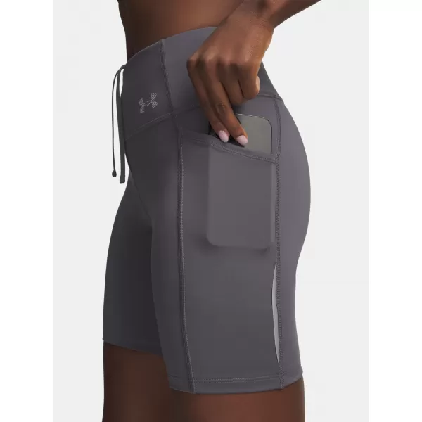  Damen-Shorts UNDER ARMOUR UA VELOCITI 6IN FITTED SHORT 6009498-025 GRAU 