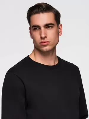 Herren-Sweatshirt OMBRE OM-SSBN-0271 SCHWARZ