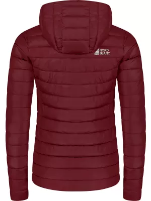 Steppjacke für Damen NORDBLANC NIMBUS WJL8395 BURGUND