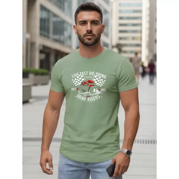  Herren-T-Shirt DSTREET NX5087R-MO HELLGRÜN 