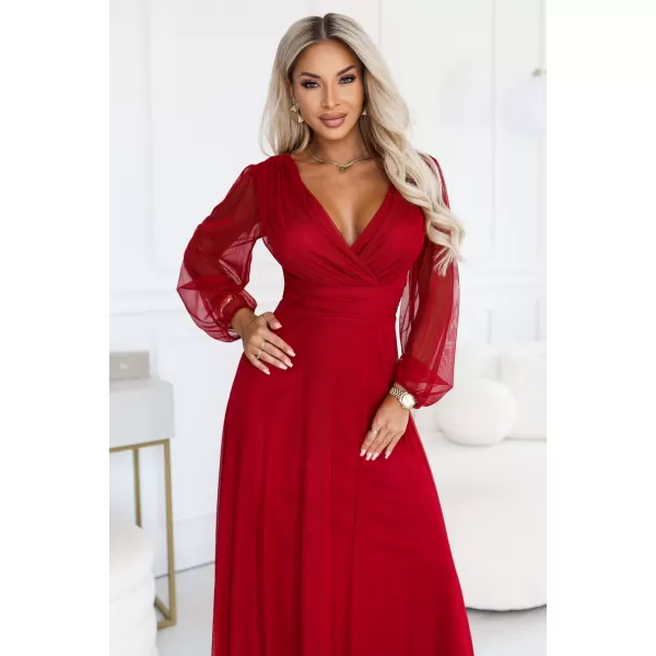  Kleid NUMOCO 684-1 HELLES BURGUNDERROT 