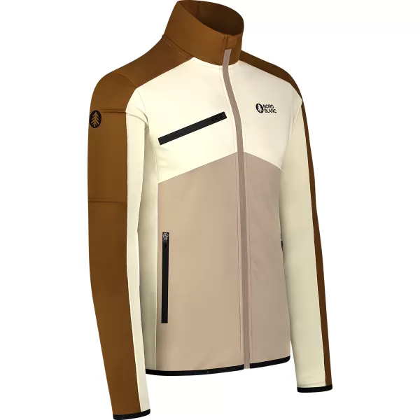  Powerfleece-Sweatshirt für Herren NORDBLANC CUSP NBSFM8334 BRAUN 